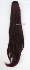 KA039-KA065 A-2/ 62cm layered straight clip-on ponytail