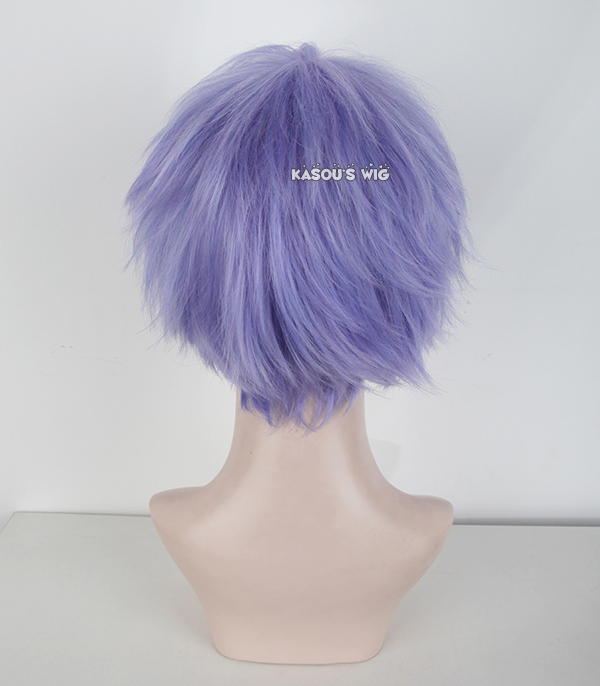 S 1 31cm short pastel Lavender . purple layered wig easy to style