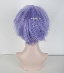 S-1 / KA056>>31cm / 12.2" short pastel Lavender . purple layered wig, easy to style,Hiperlon fiber