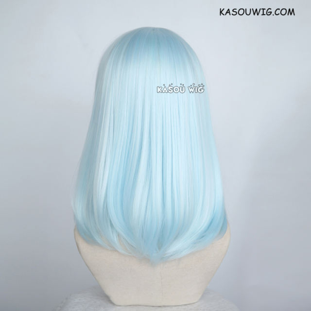 M-1/ KA045 Light Cyan bob cosplay wig. shouder length lolita wig suitable for daily use