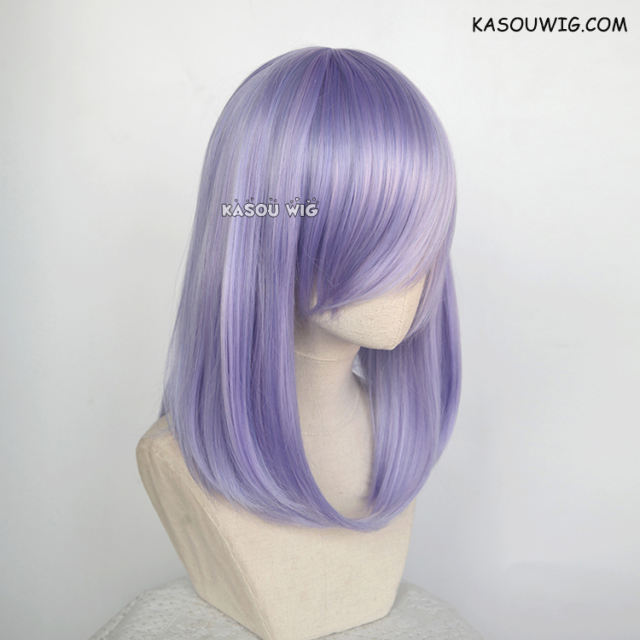 M-1/ KA056 pastel Lavender bob cosplay wig. shouder length lolita wig suitable for daily use