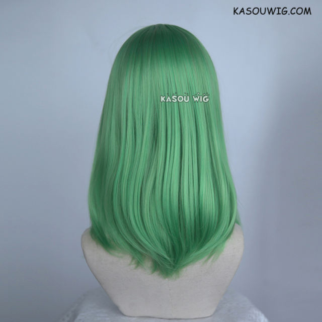 M-1/  KA060 light green bob cosplay wig. shouder length lolita wig suitable for daily use