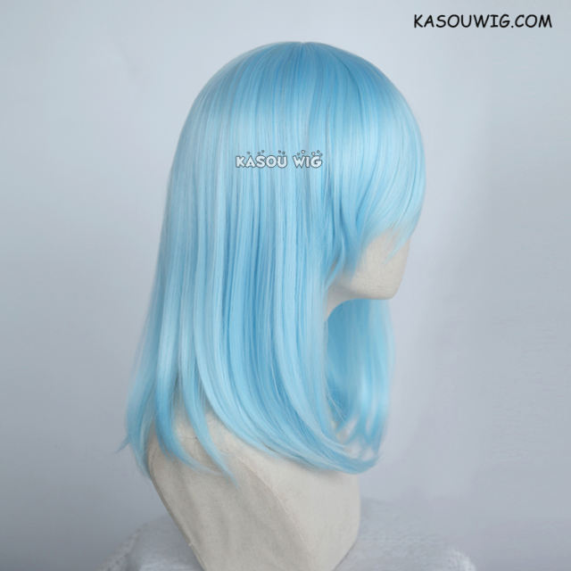 M-1/ KA046 light blue bob cosplay wig. shouder length lolita wig suitable for daily use