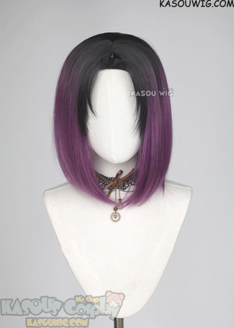 Kobayashi san Chi No Maid Dragon Elma deep brown to purple ombre wig