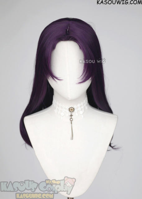 Neon Genesis Evangelion EVA Misato Katsuragi medium wavy purple wig