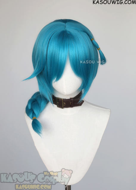League of Legends Arcane Young Jinx Powder braided blue wig