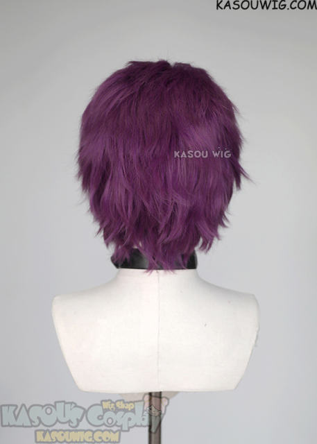 S-1 / SP40>>31cm / 12.2" short grape purple layered wig