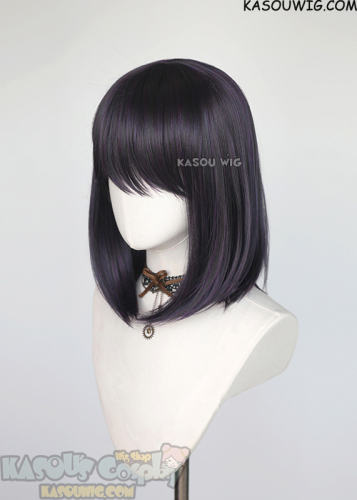 My Dress Up Darling Marin Kitagawa. Kuroe Shizuku/ Sailor Moon Sailor Saturn Hotaru Tomoe purplish black shoulder length bob wig