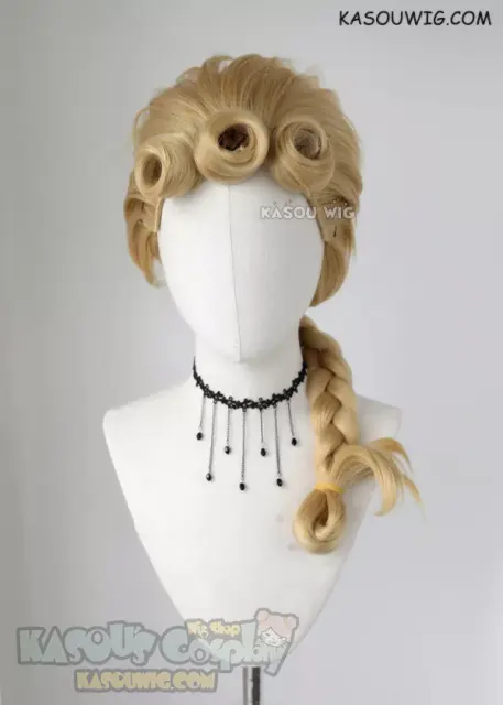 JOJO JoJo's Bizarre Adventure Giorno Giovanna medium braided blonde wig