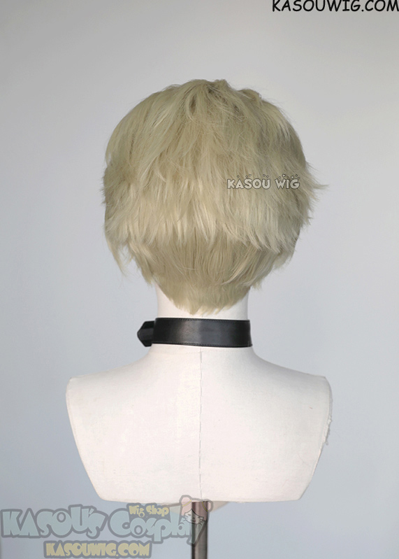 Lace Front>>JJK Jujutsu Kaisen Kento Nanami short blonde undercut wig