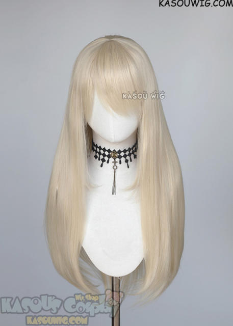 L-2 / SP17 light cream blonde 75cm long straight wig