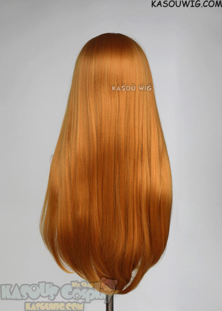 L-2 / KA019 carrot orange 75cm long straight wig