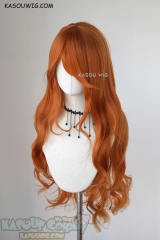 L-3 / KA021 burnt orange long layers loose waves cosplay wig