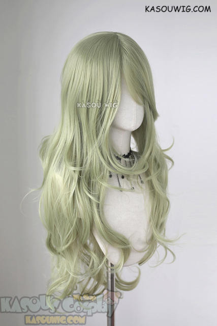 L-3 / SP36 Chartreuse long layers loose waves cosplay wig