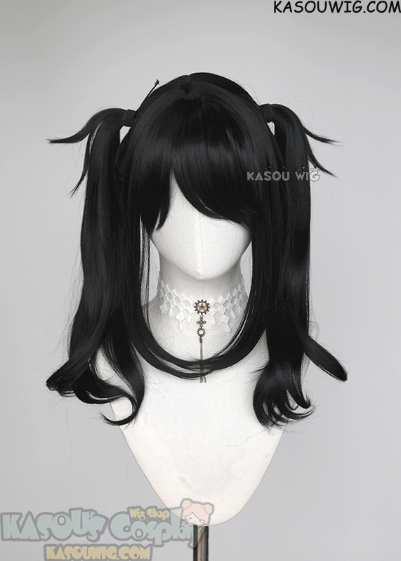 Needy Girl Overdose Ame chan black pigtail wig with curls