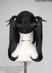 Needy Girl Overdose Ame chan black pigtail wig with curls