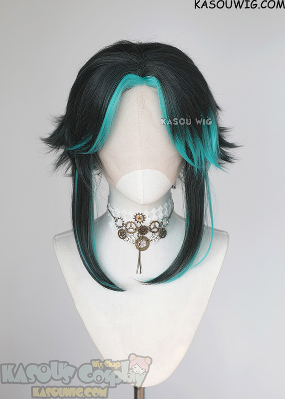 Deals Genshin Impact Xiao WIG, Needs Styling+Foam Head Included (READ DESCRIPTION)