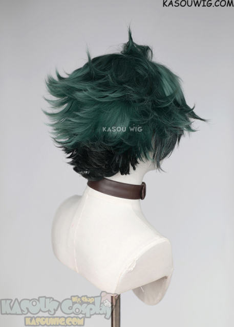My Hero Academia Midoriya Izuku green black ombre cosplay wig