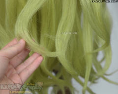 Kimetsu no Yaiba Demon Slayer Daki silver green ombre 110cm long ponytail wig