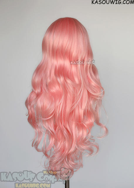 L-3 / KA033 light pink long layers loose waves wig