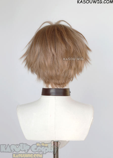 VTuber NIJISANJI Alban Knox short layered brown wig