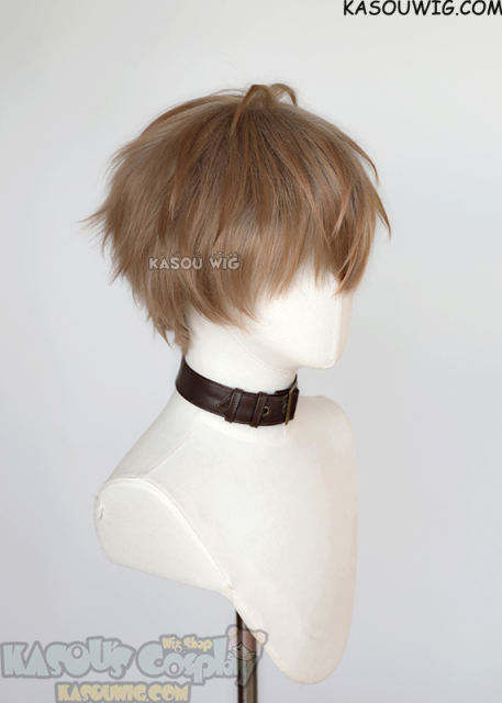 VTuber NIJISANJI Alban Knox short layered brown wig