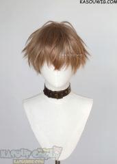 VTuber NIJISANJI Alban Knox short layered brown wig