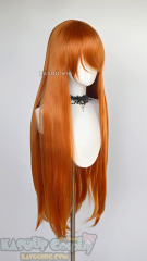 L-4 KA021 100cm/39.5" long straight versatile burnt orange wig