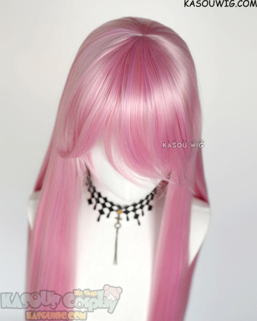 L-4 KA034 100cm/39.5" long straight versatile baby pink wig