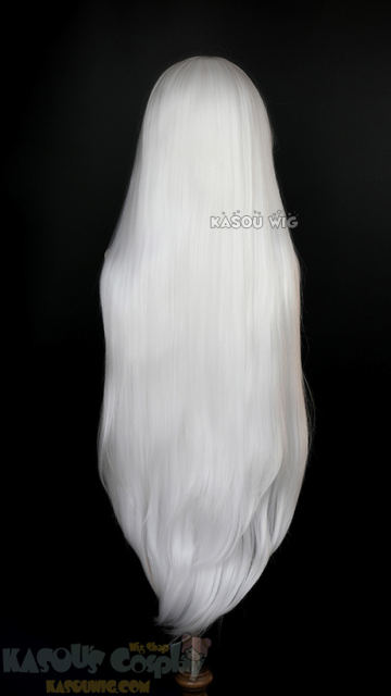 L-4 KA001 Hunter x Hunter/ Kite NieR A2 long straight versatile snow white cosplay wig 100cm / 39.5"