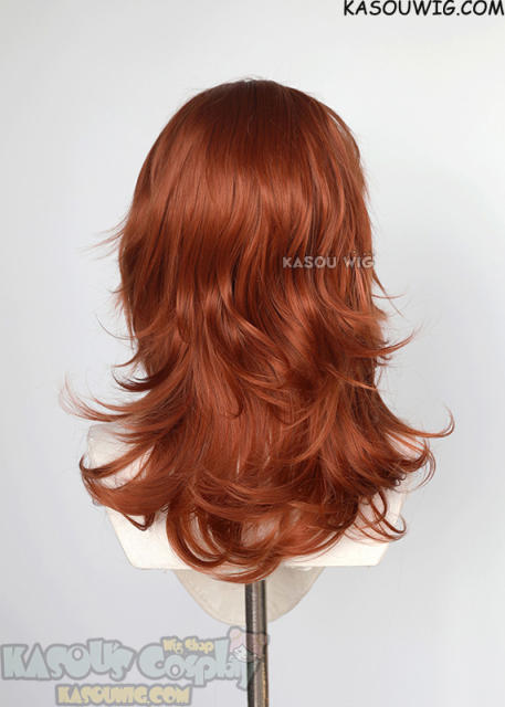 Chainsaw Man Angel Devil copper penny 52cm long layered choppy wig