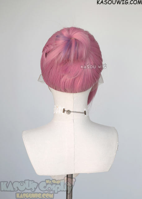 Lace Front >>>League of Legends LOL Seraphine pink purple ombre 110cm wavy ponytail wig