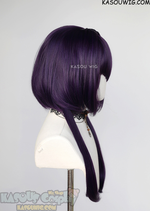 Short dark deals purple wig