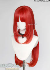 Genshin Impact Nilou red ombre long ponytails wig