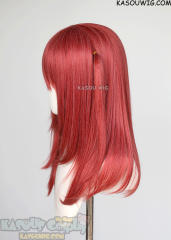 Bocchi the Rock! Ikuyo Kita 55cm long layered red bob wig with a small side ponytail