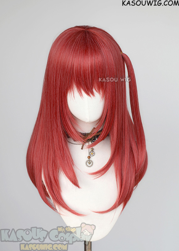 Bocchi the Rock Ikuyo Kita 55cm long layered red bob wig with a