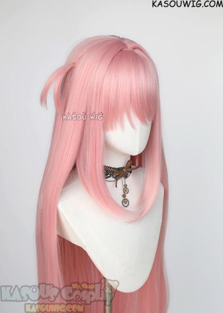 Bocchi the Rock! Hitori Gotoh 100cm long straight pink wig with pre-tied ahoge