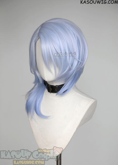 Genshin Impact Kamisato Ayato 52cm long layered ombre wig