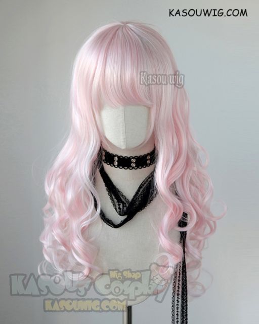 DISCOUNTED 【6 Colors】L-1 75cm long curly wig . Hiperlon fiber