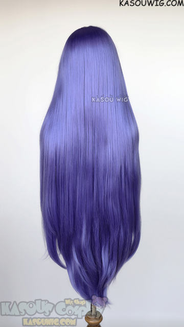 L-4 KA057 100cm/39.5" long straight versatile cool purple wig