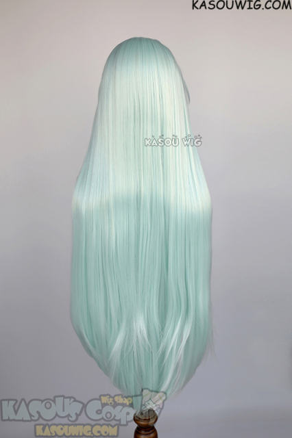 L-4 SP16 100cm/39.5" long straight versatile pastel mint green wig