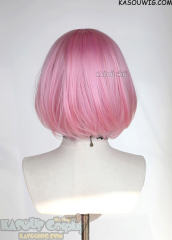 S-6 KA034 baby pink short bob wig with long bangs