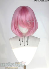 S-6 KA034 baby pink short bob wig with long bangs