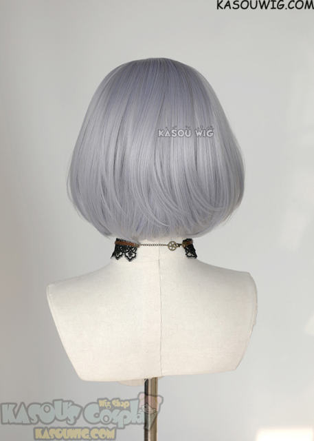 S-6 SP26 Silver Lavender short bob wig with long bangs