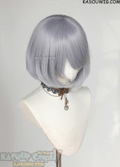 S-6 SP26 Silver Lavender short bob wig with long bangs