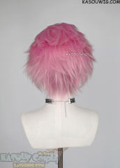 Lace Front>> baby pink all back spiky synthetic cosplay wig LFS-1/KA034 Wind Breaker Mitsuki Kiry