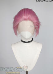 Lace Front>> baby pink all back spiky synthetic cosplay wig LFS-1/KA034 Wind Breaker Mitsuki Kiry