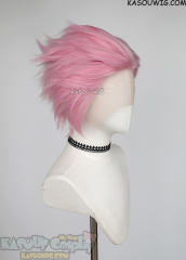 Lace Front>> baby pink all back spiky synthetic cosplay wig LFS-1/KA034 Wind Breaker Mitsuki Kiry