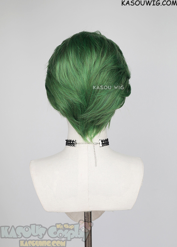 Lace Front Batman Joker all back short Green cosplay wig