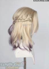Lace Front>> Twisted Wonderland Vil Schoenheit pre-styled shoulder length wig blonde to purple ombre